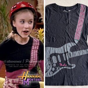 2000s Fender Guitar Tee ALT ASO Lilly Truscott Hannah Montana